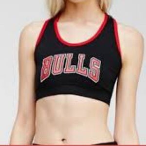 NBA Chicago Bulls Sports bra Crop top Size M
